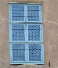 Blyinfattat fönster på Kalmar slott